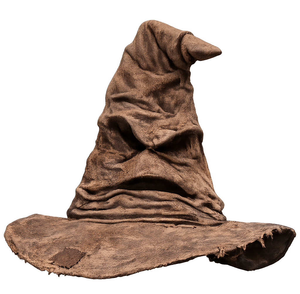 Sombrero seleccionador flotando